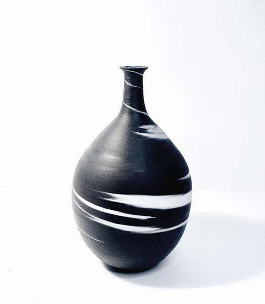 vase porcelaine noir& blanc