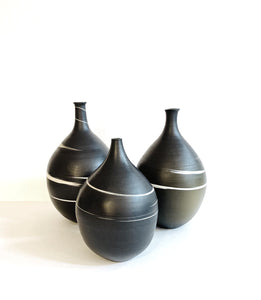 vase porcelaine noir