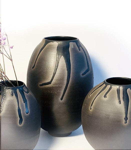 "Lava" Ensemble de 3 vases