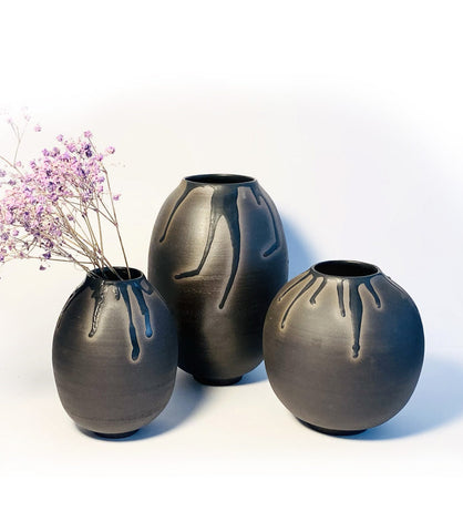 "Lava" Ensemble de 3 vases