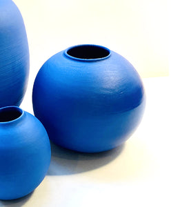 porcelaine, bleu, vase, matte
