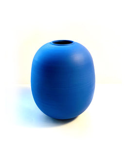 porcelaine, bleu, vase, matte
