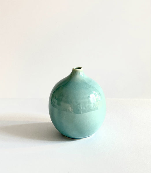 vase boule céladon porcelaine céramique soliflore
