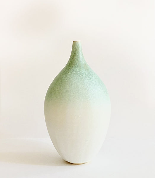 dégradé, vase, grès, handmade, effets, tye and dye