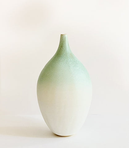 dégradé, vase, grès, handmade, effets, tye and dye