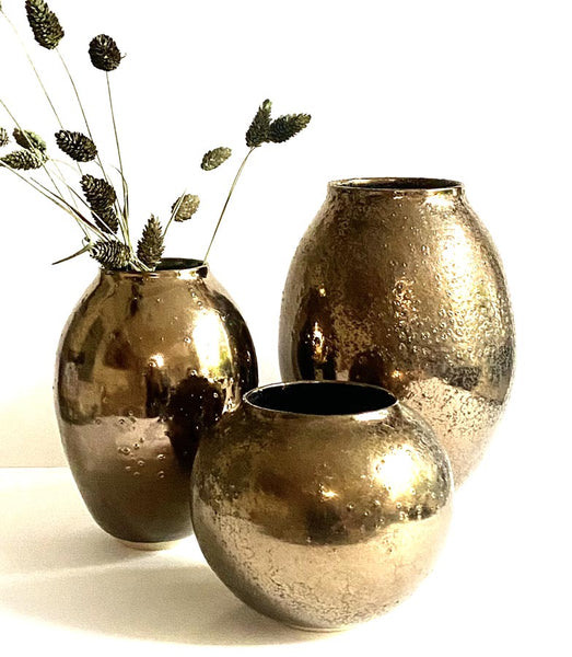 vase, centre de table, gold, doré, effets, dorure, fait main, bronze